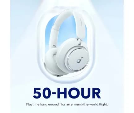 Casti Anker "Over-Ear", utilizare multimedia, Bluetooth 5.3, AUX, Noise cancelling, ANC, 2 x mic, durata baterie pana la 50 ore, negru, USB-C, Soundcore Space Q45, "A3040G21" - 0194644107567 — miniatură