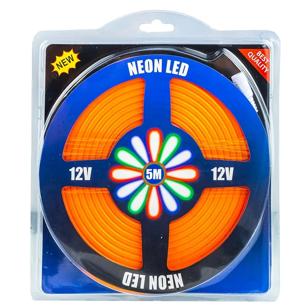 Banda led neon, flexibila, 5m, 12V (sursa de alimentare nu este inclusa) — miniatură