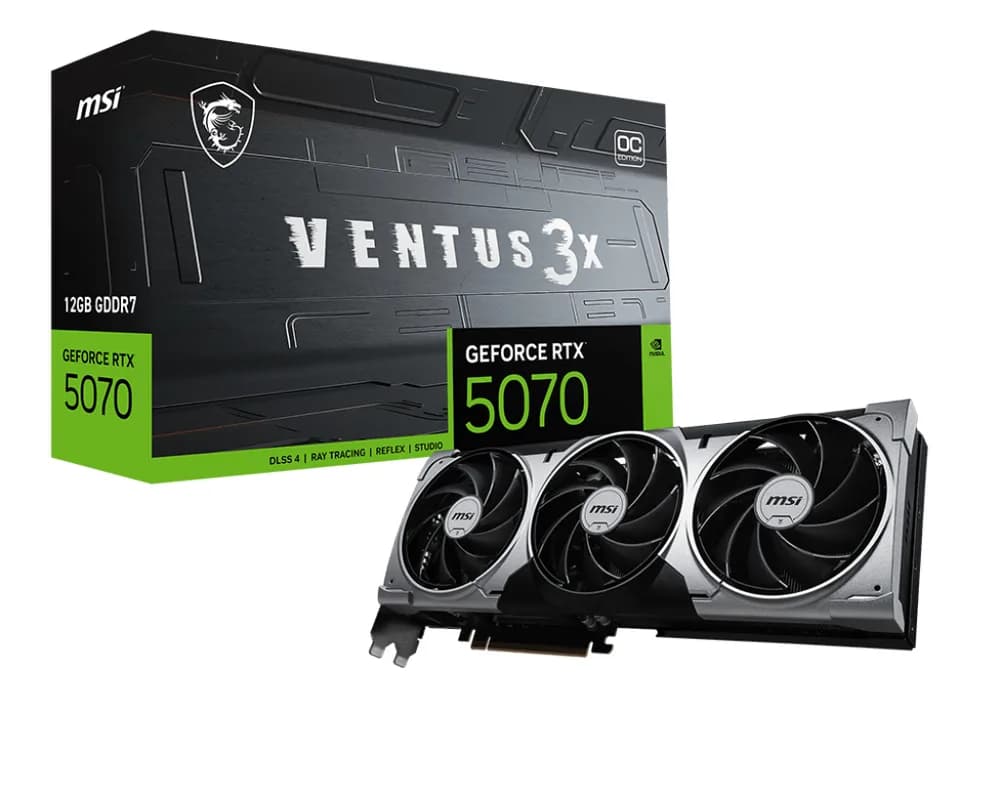 MSI GeForce RTX 5070 12G VENTUS 3X OC "GeForce RTX 5070 12G VENTUS 3X OC"