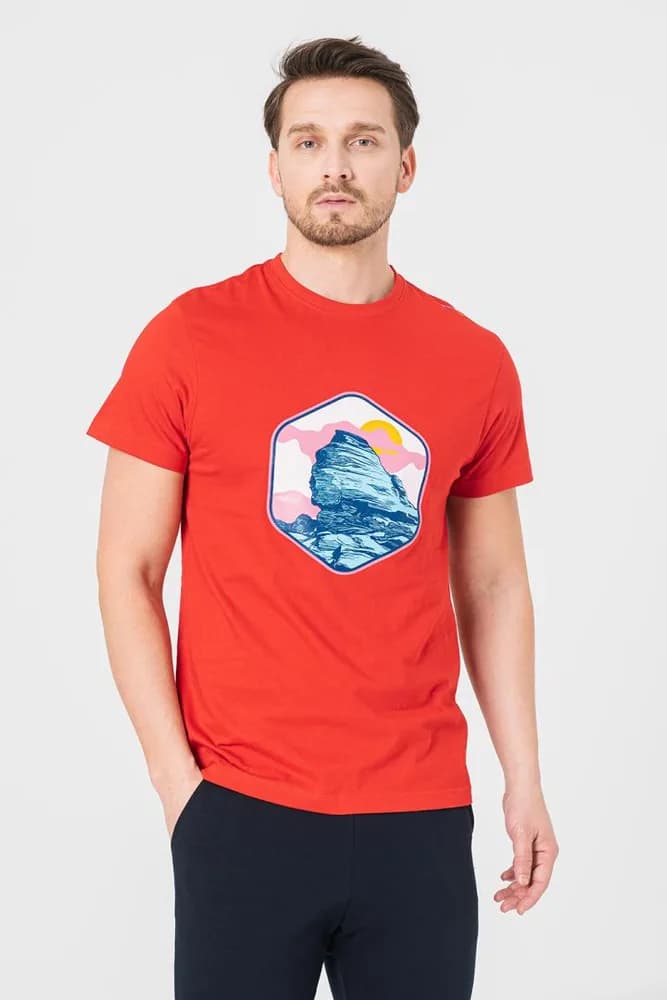 TRICOU CASUAL SFINX BARBATI RED-M — miniatură
