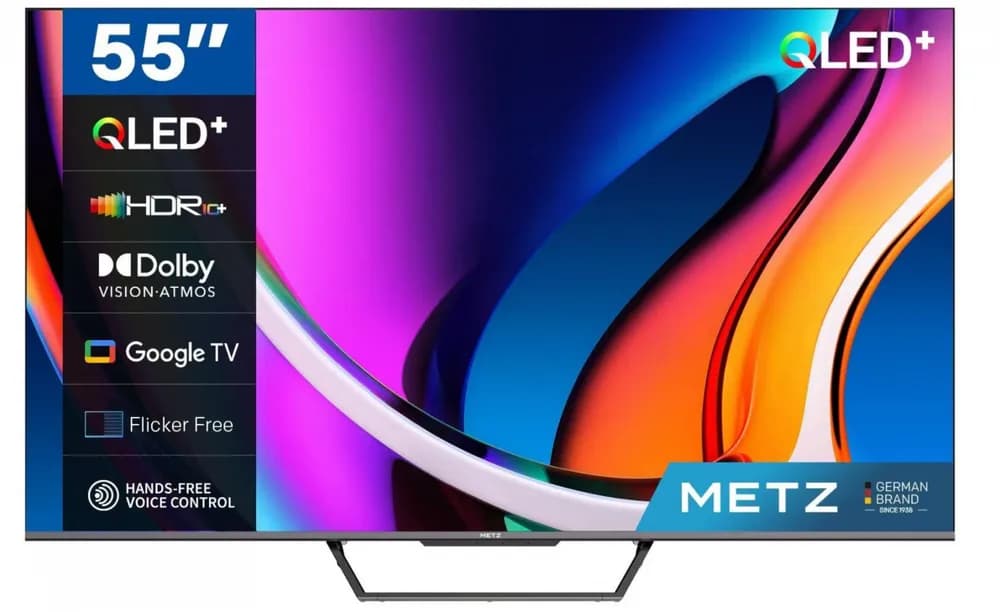 Televizor METZ QLED 55MQE7600Y, 139 cm, Smart Google TV, 4K Ultra HD, Clasa F (Brand German) — miniatură