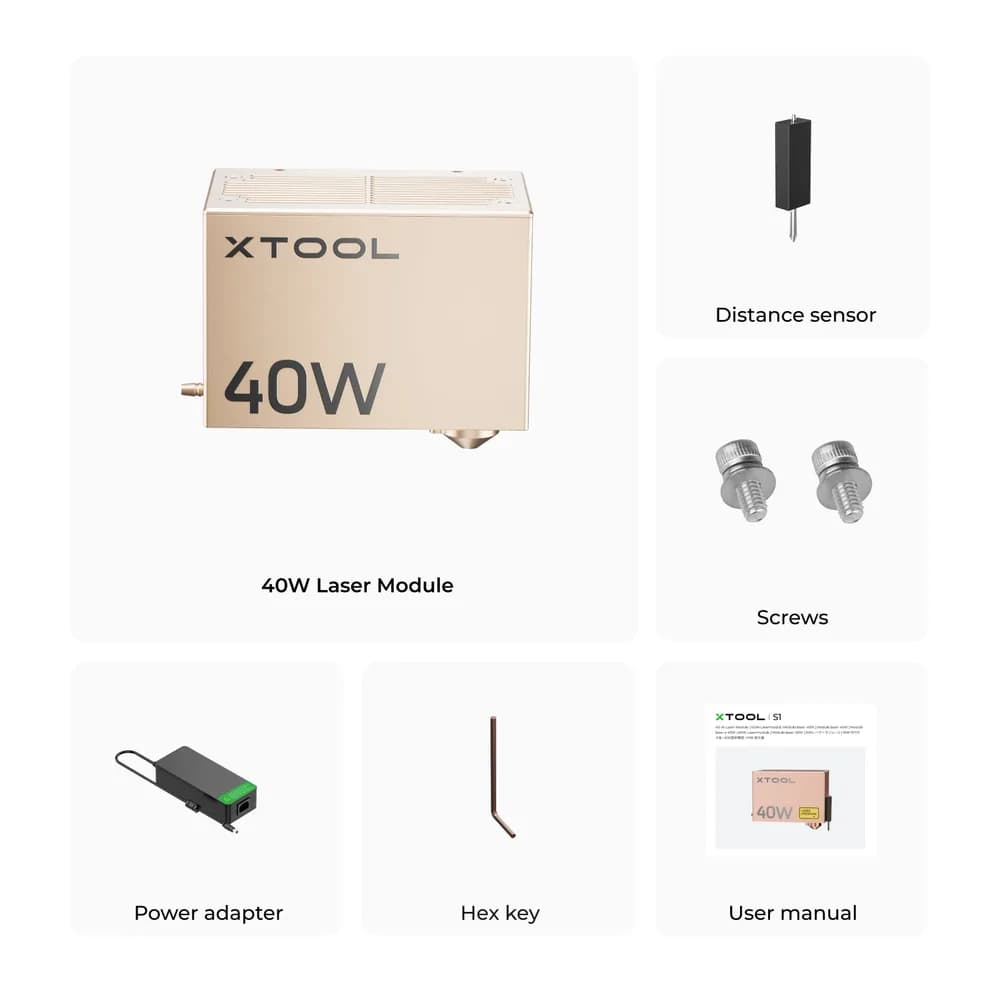 Modul laser xTool 40 W pentru S1 — miniatură