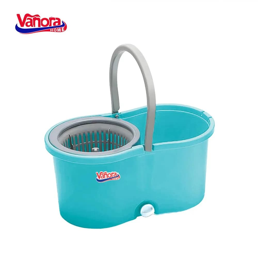 SET CURATENIE CU MOP ROTATIV, CLEAN360, ALBASTRU — miniatură