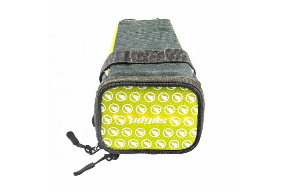 BORSETA SA PEGAS CU SEMNALZARE 30LED, CULOARE LED GALBEN ROSU, BATERIE LITIU REINCARCABILA 650MAH, 180X120X110MM, GRI GALBEN — miniatură