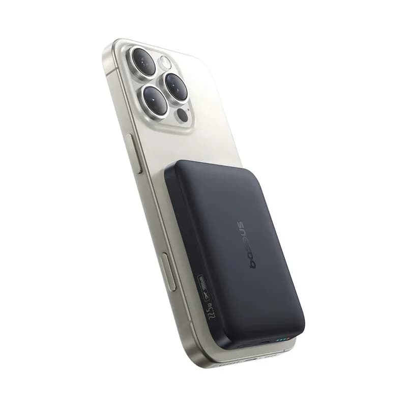 POWER BANK Baseus EnerFill FM11 Mini Magnetic Wireless, capacitate 10000mAh 22.5W, 1 x USB Type-C, negru "P1008210E123-00" - 6932172690434 — miniatură