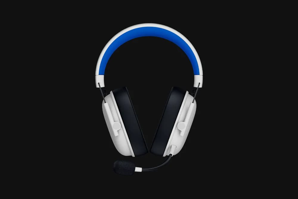 Casti wireless Razer Blackshark V3 X Hyperspeed for Playstation, microfon uni- directional, izolare fonică activă, sistem sunet 7.1, frecventa 20 - 28000, autonomie 70 ore, alb — miniatură