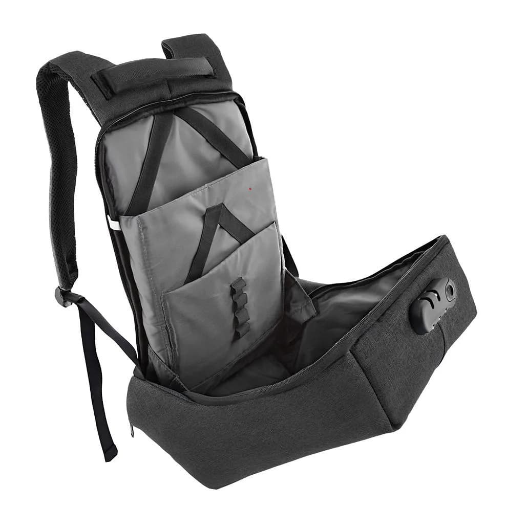 Rucsac laptop TELLUR Antifurt V2, Negru — miniatură