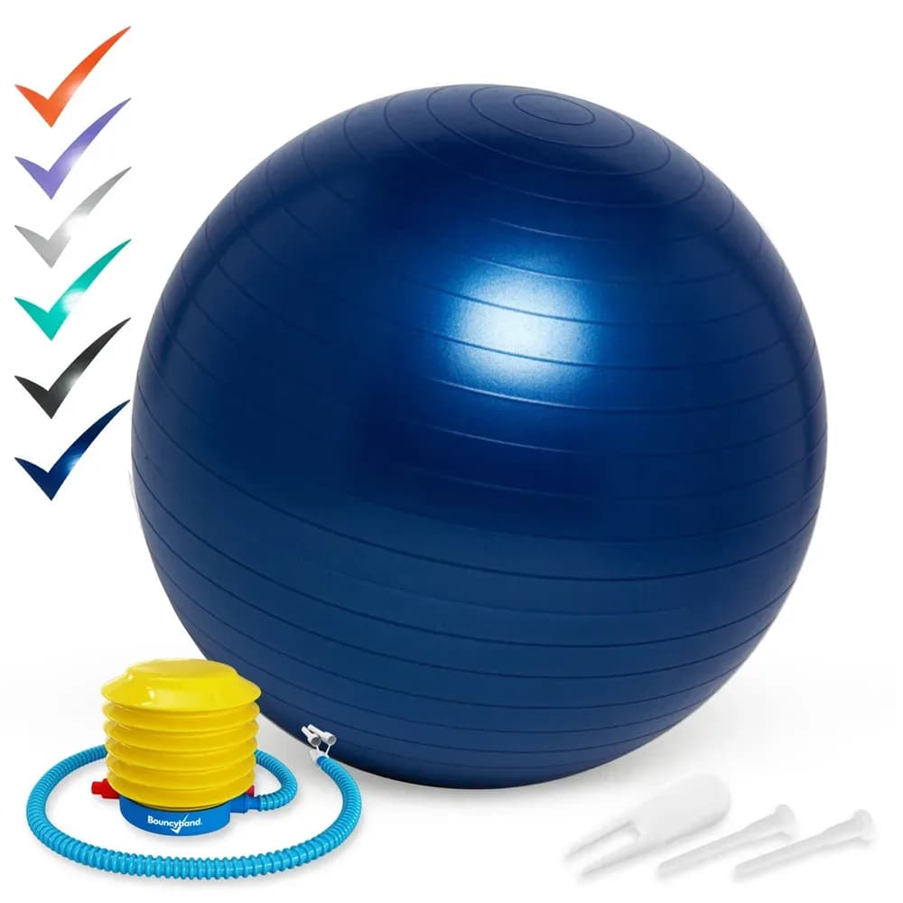 Scaun-Minge de Yoga Albastru pentru școală, birou și acasă. Copii/Adulți 55cm — miniatură