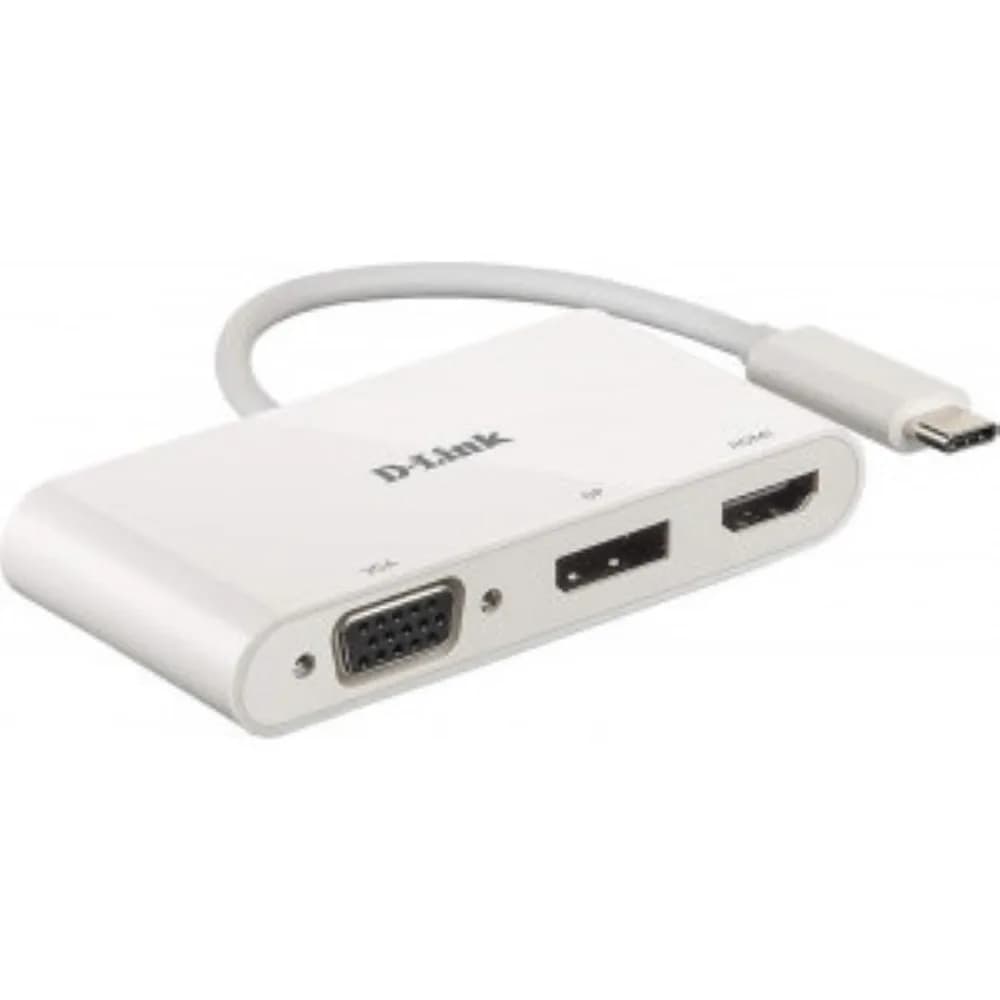 Docking station D-Link DUB-V310, USB Type-C, Alb
