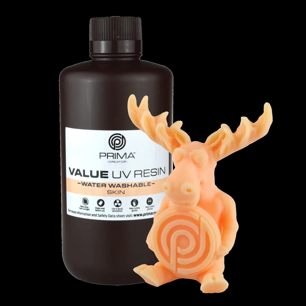 Rășină 3D PrimaCreator Value Water Washable UV -1 kg – Skin