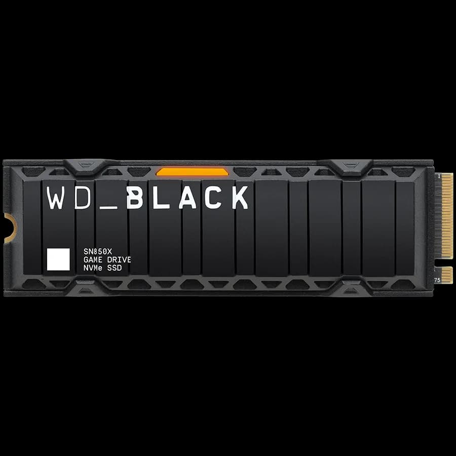 SSD WD Black SN850X HeatSink 2TB M.2 2280 PCIe Gen4 x4 NVMe, Read/Write: 7300/6600 MBps, IOPS 1200K/1100K, TBW: 1200, "WDS200T2XHE"