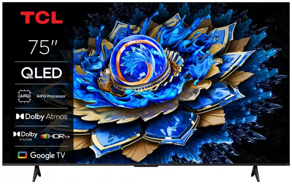Televizor TCL QLED 75T69C, 189 cm, Smart Google TV, 4K
