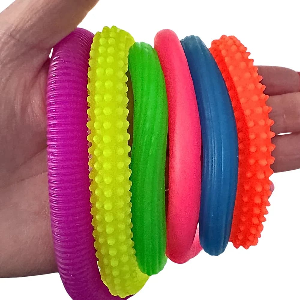 Șerpi Fidget Elastici (Set de 6) — miniatură