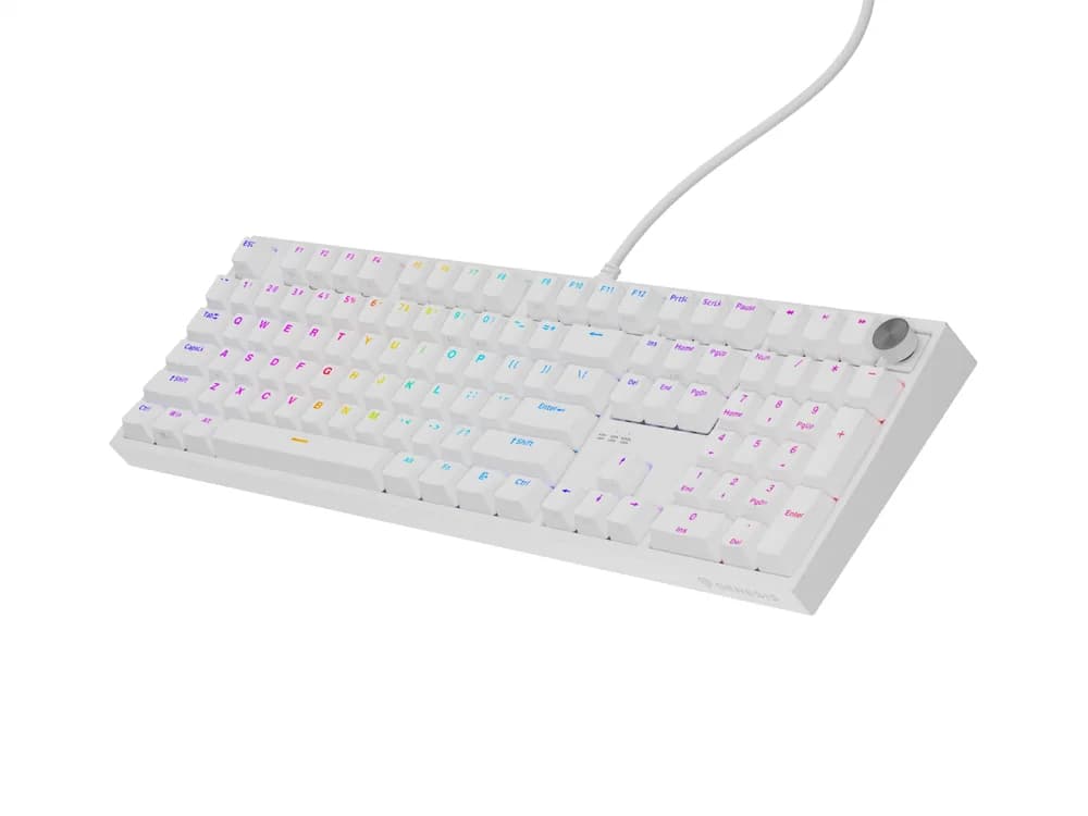 Tastatura Mecanica Gaming Genesis Thor 404, RGB, USB, Alb — miniatură