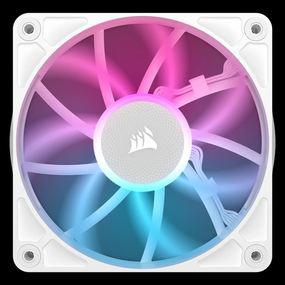 VENTILATOR Corsair iCUE LINK RX120 RGB ALB, viteza 0.400-2100 RPM +/- 10%, 10.5-74.2 CFM, Presiune Statica: 0.12-4.38 mm-H2O, 10-36dBA, Prindere magnetica, Lungime cablu 135mm "CO-9051021-WW"