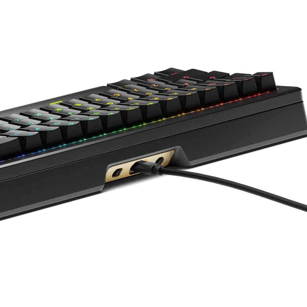 Glorious Tastatura mecanica GMMK 3 PRO HE 65% Prebuilt, USB-C, Fox HE Switches, US layout, 66 taste, Negru "GLO-KB-GMMK3-PRO-65-PB-HE-W-BLK-US" — miniatură