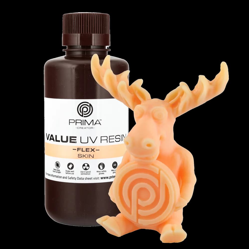 Rășină 3D PrimaCreator Value Flex UV – 500 g – Skin