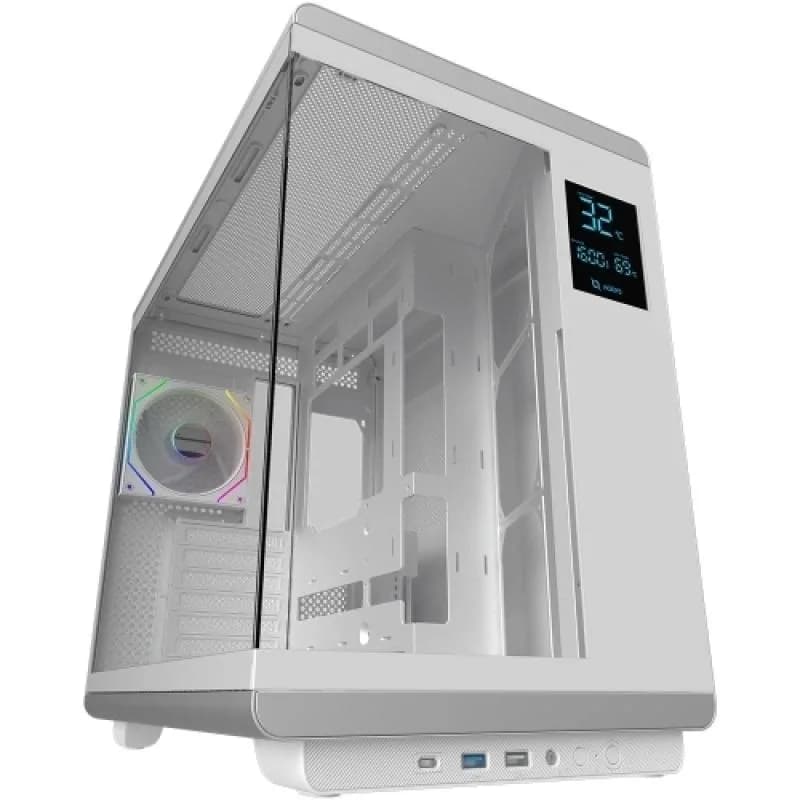 Carcasa AQIRYS Electra Draco, RGB, Mid Tower, White
