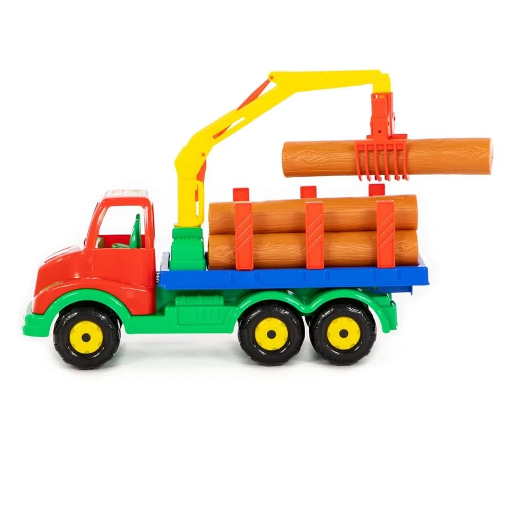 Camion cu lemne, 44x17x26,5 cm, Polesie — miniatură