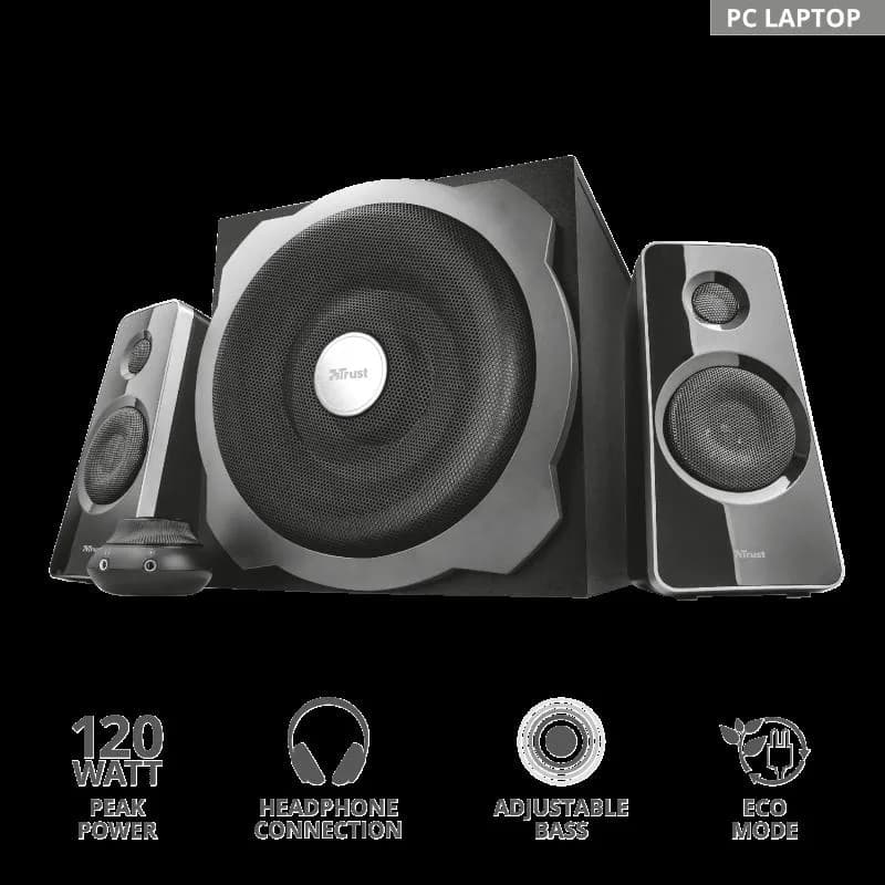 Boxe Stereo Tytan 2.1 Speaker Set - black — miniatură
