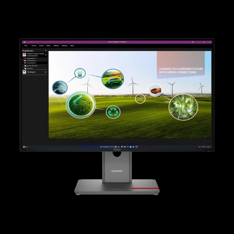 Monitor Commercial Lenovo ThinkVision P27Q-40, 27", 2560 x 1440 pixeli, Black