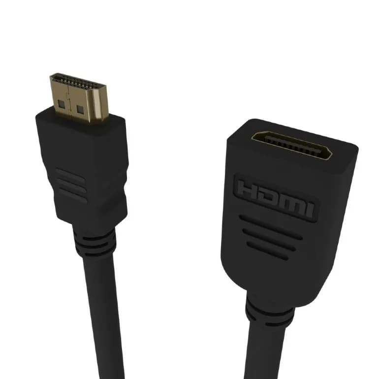CABLU video GEMBIRD, HDMI (T) la HDMI (M) 2.0, 1.8m, prelungitor, conectori auriti, rezolutie maxima 4K (3840 x 2160) la 60 Hz, Cu, negru, "CC-HDMI4X-6" — miniatură