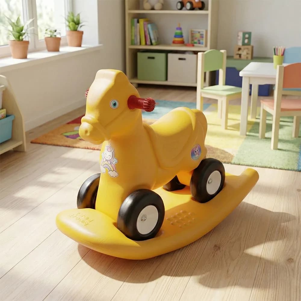 Calut balansoar 2 in 1, galben - ROBENTOYS — miniatură