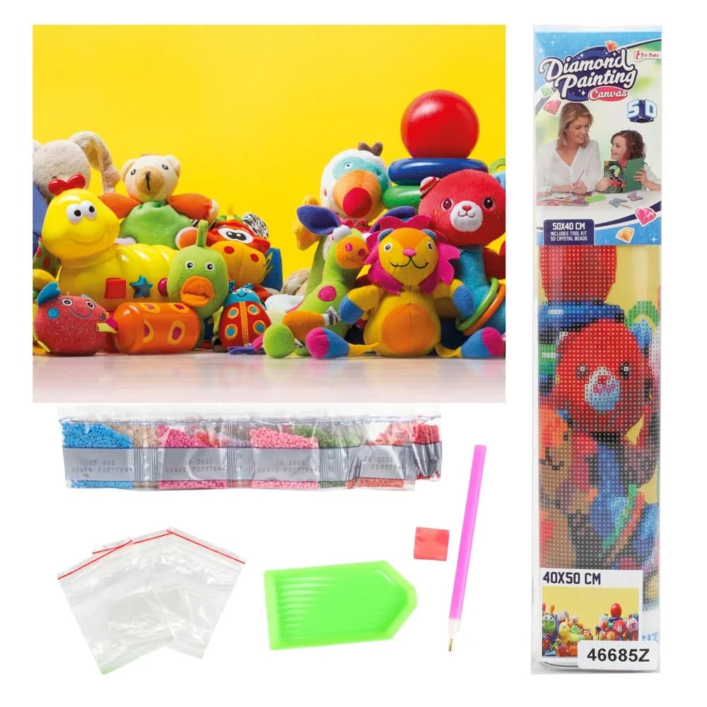 Set creatie cu diamante, 40x50 cm - Toi-Toys — miniatură