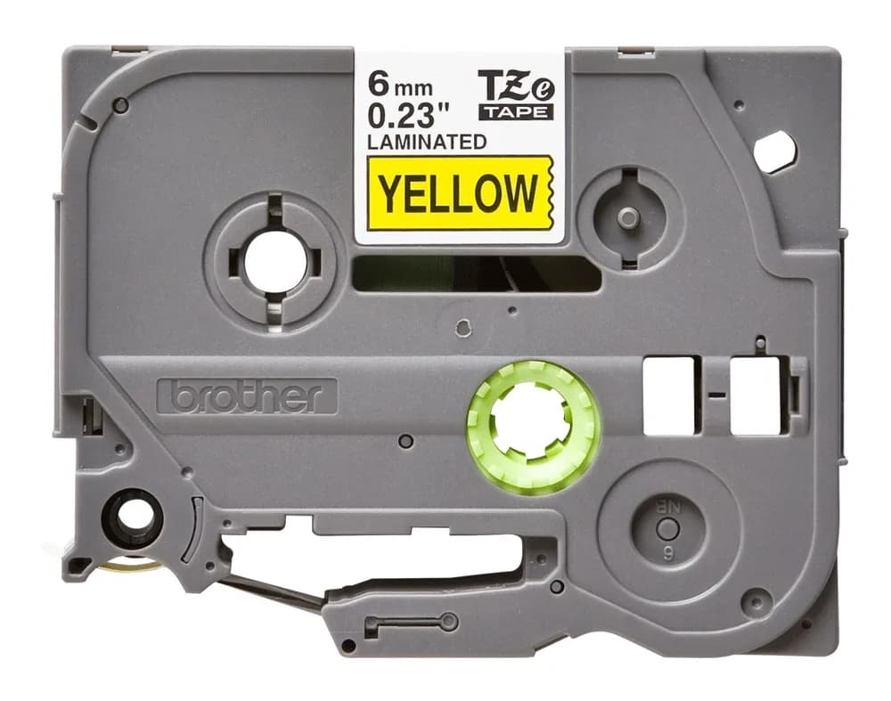 Banda Laminata Original Brother Black on Yellow, TZE611, pentru H105WB|P-TOUCH PT-E110VP|D400|D450|D600VP|E300VP|E550WVP|H110|H500|P700|P750W|PT-D210|PT-D210VP, 6mm x 8m, incl.TV 0 RON, "TZE611"