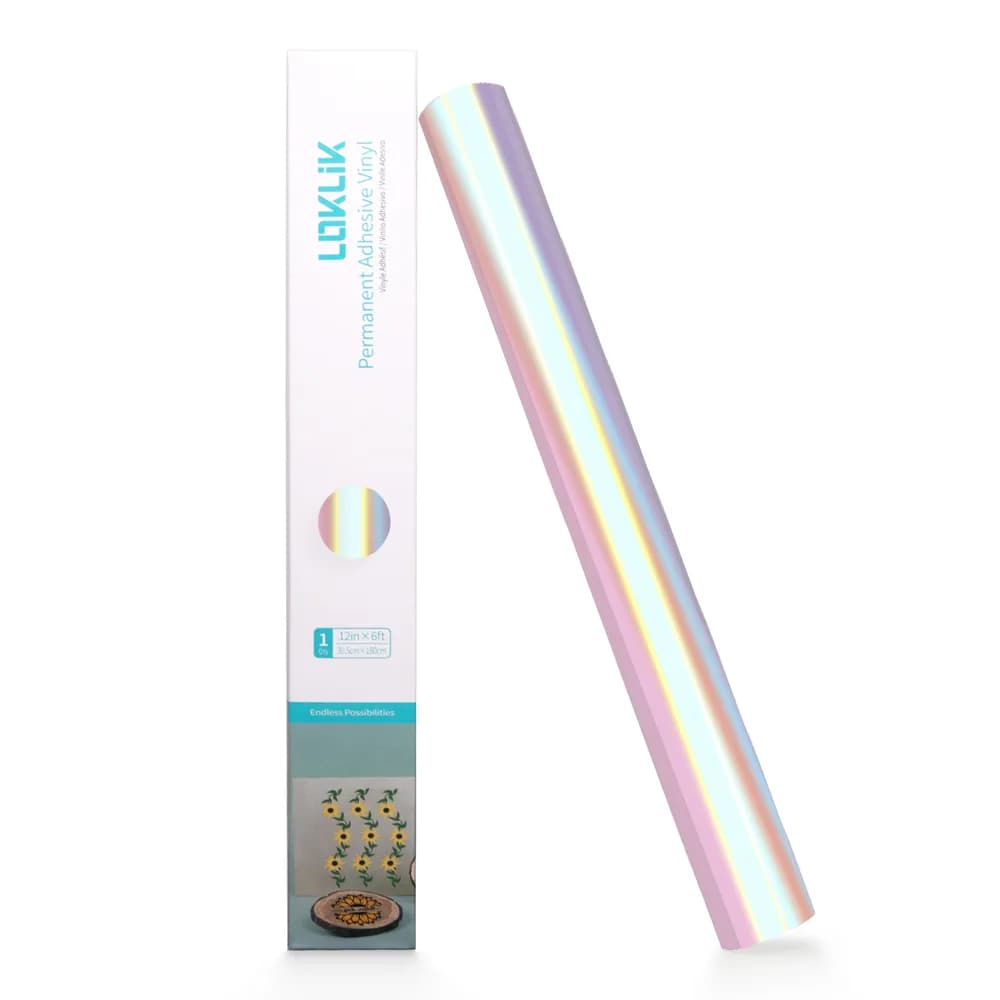 Accesoriu gravator laser LOKLiK Permanent Adhesive Vinyl Holographic (SG-JST-0784-US-L-B2B) — miniatură