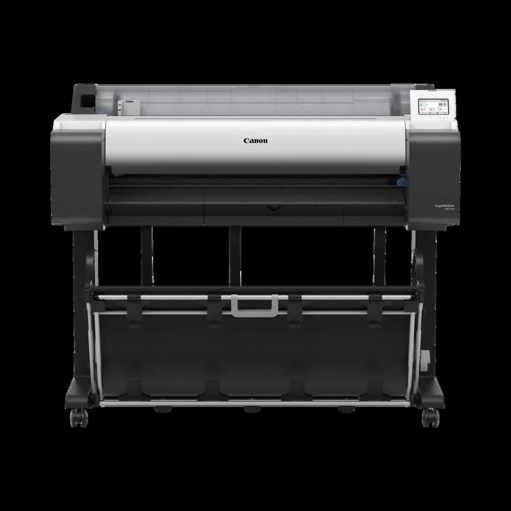 Plotter Canon imagePROGRAF TM-350 36"(914mm), format A0, 5 culori, rezolutie max 2400x1200dpi, memorie 2GB, limbaje de imprimare: HP-GL/2, HP RTL, JPEG (Ver. JFIF 1.02), CALS G4 (submission via FTP only), Display LCD 4.3", interfata: USB 2.0, Ethernet, WIFI, consumabile: M:PFI-321(300ml) /