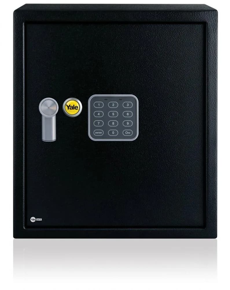 Seif Yale Standard Birou YSV/390; Alcatuit din otel; Tastatura digitala programabila si usor de operat; Prevazut cu orificii pentru fixare si bolturi de prindere incluse; Ideal pentru pastrarea documentelor importante sau a cheilor intr-un loc sigur si la indemana.