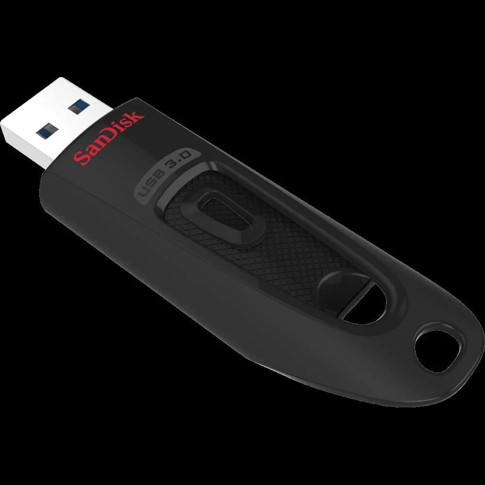 Memorie USB SanDisk Ultra 128 GB, USB 3.0, Negru