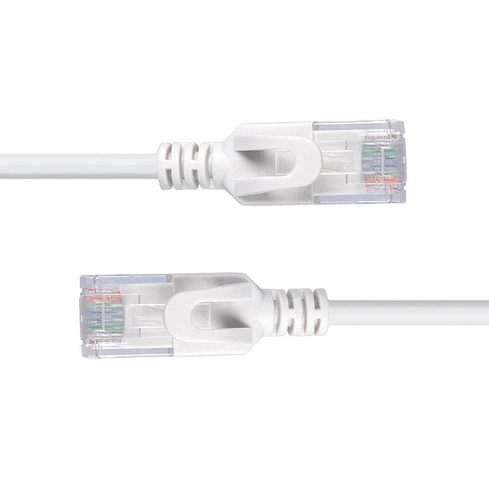 Cablu ultraslim internet Lindy, lungime 2m Cat.6A U/UTP LSZH, latime de banda suportata 500MHz, gri — miniatură