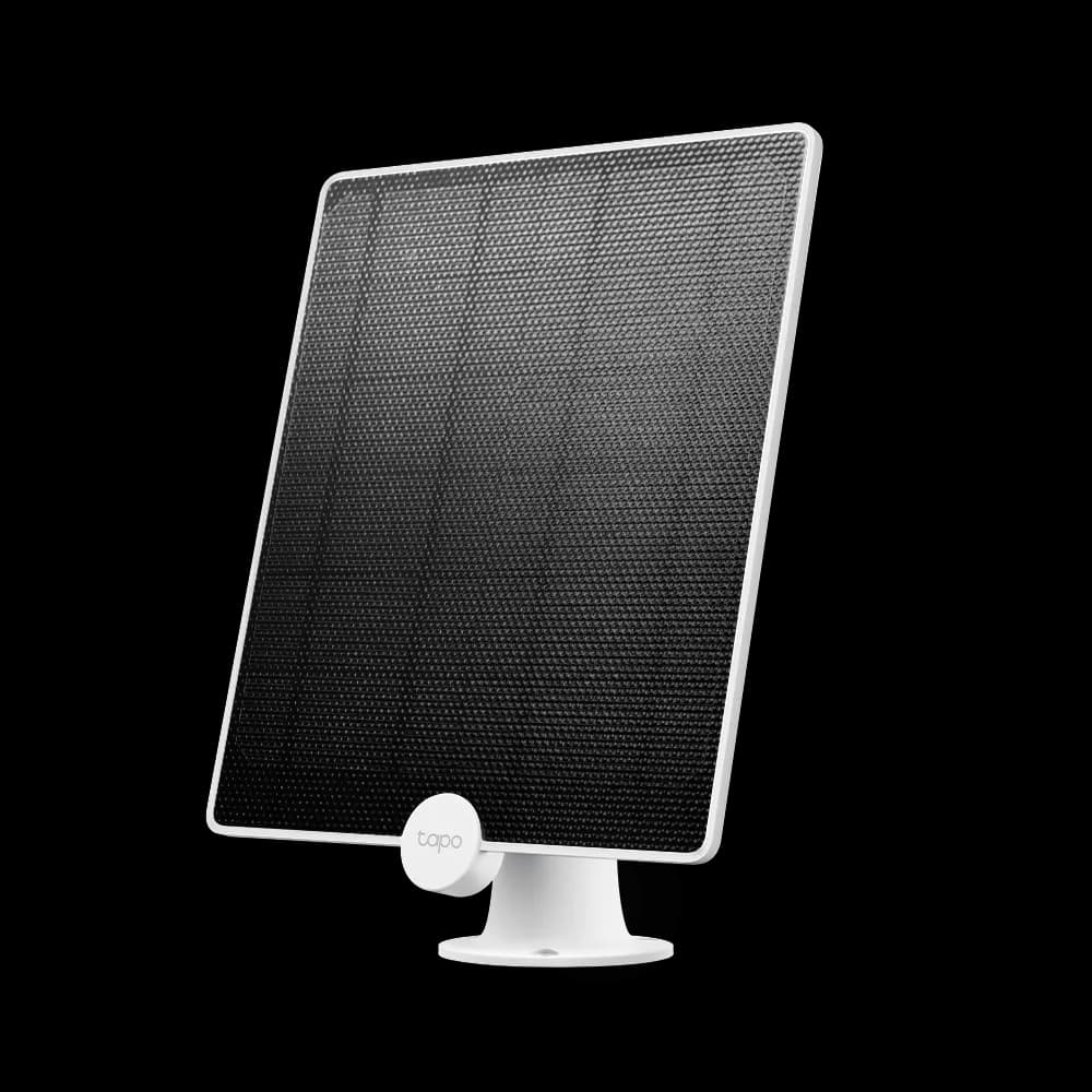 TP-LINK PANOU SOLAR PENTRU CAMERE TAPO TAPO A200, Captează energie solară și oferă alimentare non-stop pentru camerele Tapo care funcționează cu acumulatori (Tapo C420 și Tapo C400).Putere de încărcare de până la 4.5 W, 237.96 x 174.85 x 17.5mm, Port de încărcare micro USB