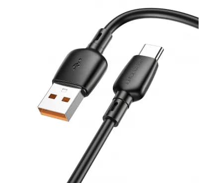 CABLU alimentare si date Borofone "BX93", Fast Charging Data Cable pt. smartphone, USB la USB Type-C 100W, 1m, negru "6941991103179"