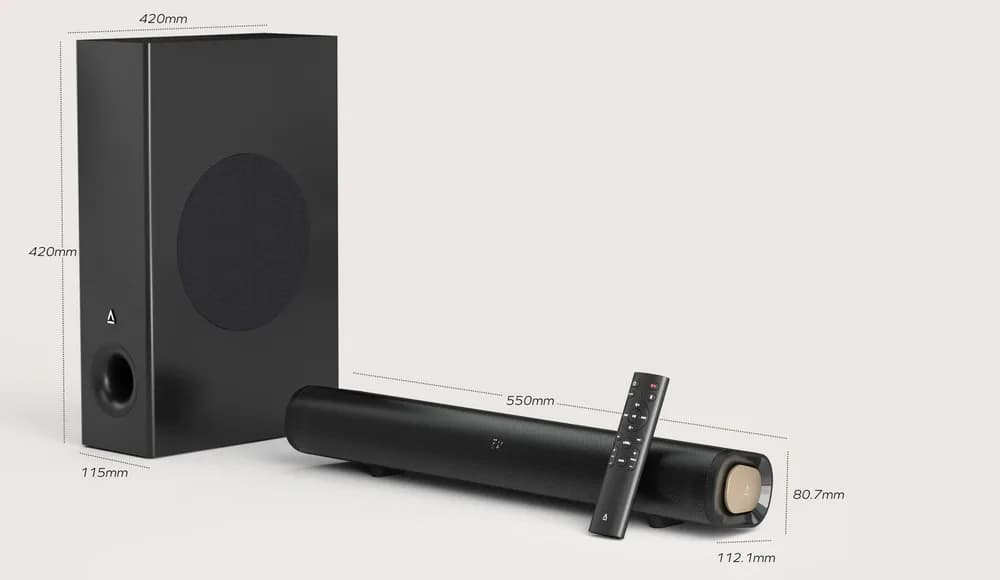 CREATIVE STAGE PRO Bluetooth 2.1 Soundbar + Subwoofer, 80W RMS "51MF8495AA000" — miniatură
