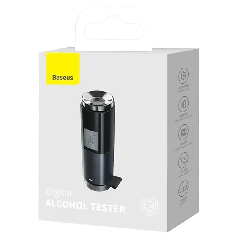 ALCOOL TESTER Baseus, LED Breath, incarcare USB Type-C, negru "CRCX-01" — miniatură