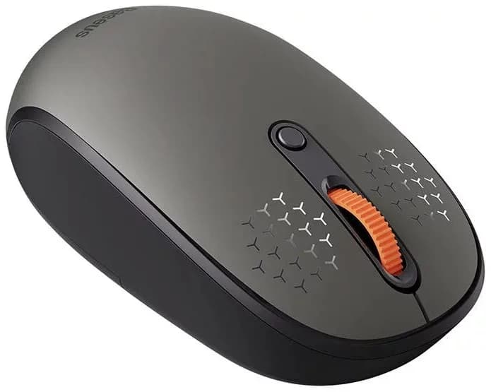 MOUSE Baseus, wireless 2.4GHz, optic,3/1 butoane/scroll, 800/1200/1600DPI, raza 10-20m, gri "B01055502833-00" — miniatură
