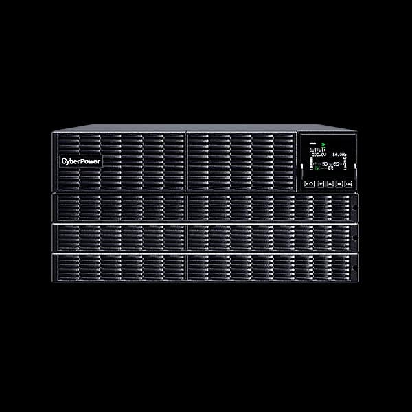 UPS CYBER POWER Online dubla conversie cu Sinusoida Pura, rack 5U, 6000VA/6000W LCD PFC compatible Green Power SNMP Slot, "OLS6KERT5UM" — miniatură