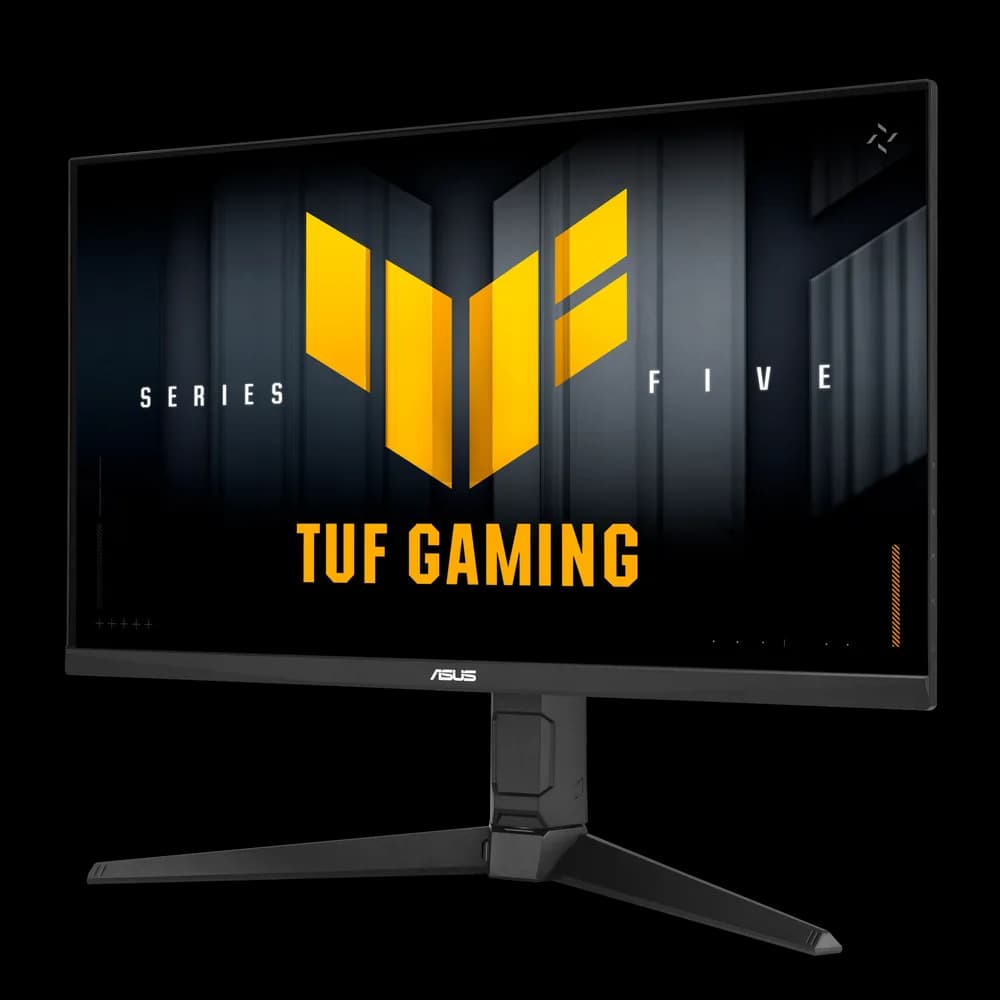 Monitor Asus TUF Gaming VG27UQEL5A, 27", Fast IPS, UHD, 3840x2160, HDMI, DisplayPort, G-SYNC Compatible, AMD FreeSync, Boxe, Pivot, Dual mode 80Hz / 310Hz, 0.3ms, Negru, 90LM0CR1-B01171 "VG27UQEL5A" — miniatură