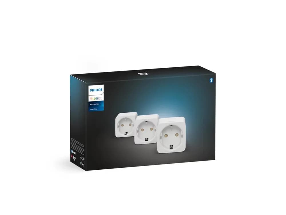 Set 3 Prize Inteligente PHILIPS Hue Smart Plug tip F alb 220-240V 2300W ZigBee Bluetooth | compatibil Alexa Siri Google Assistant