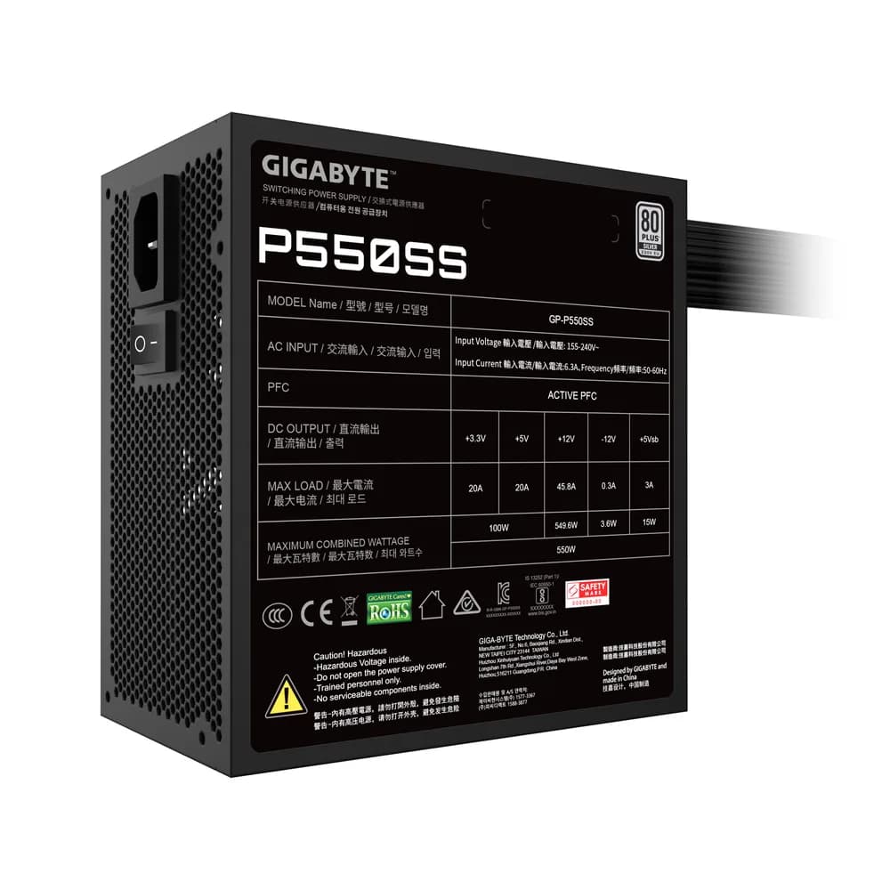 Sursa GIGABYTE GP-P550SS "GP-P550SS" — miniatură