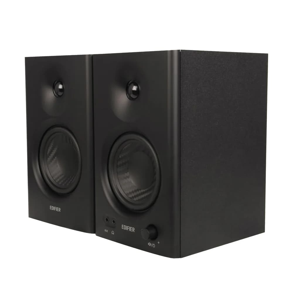 BOXE EDIFIER 2.0, RMS: 42W (2 x 21W), studio monitor, volum, bass, treble, intrare jack 6.35 TRS balanced, RCA, iesire casti, black, "MR4-BK" — miniatură