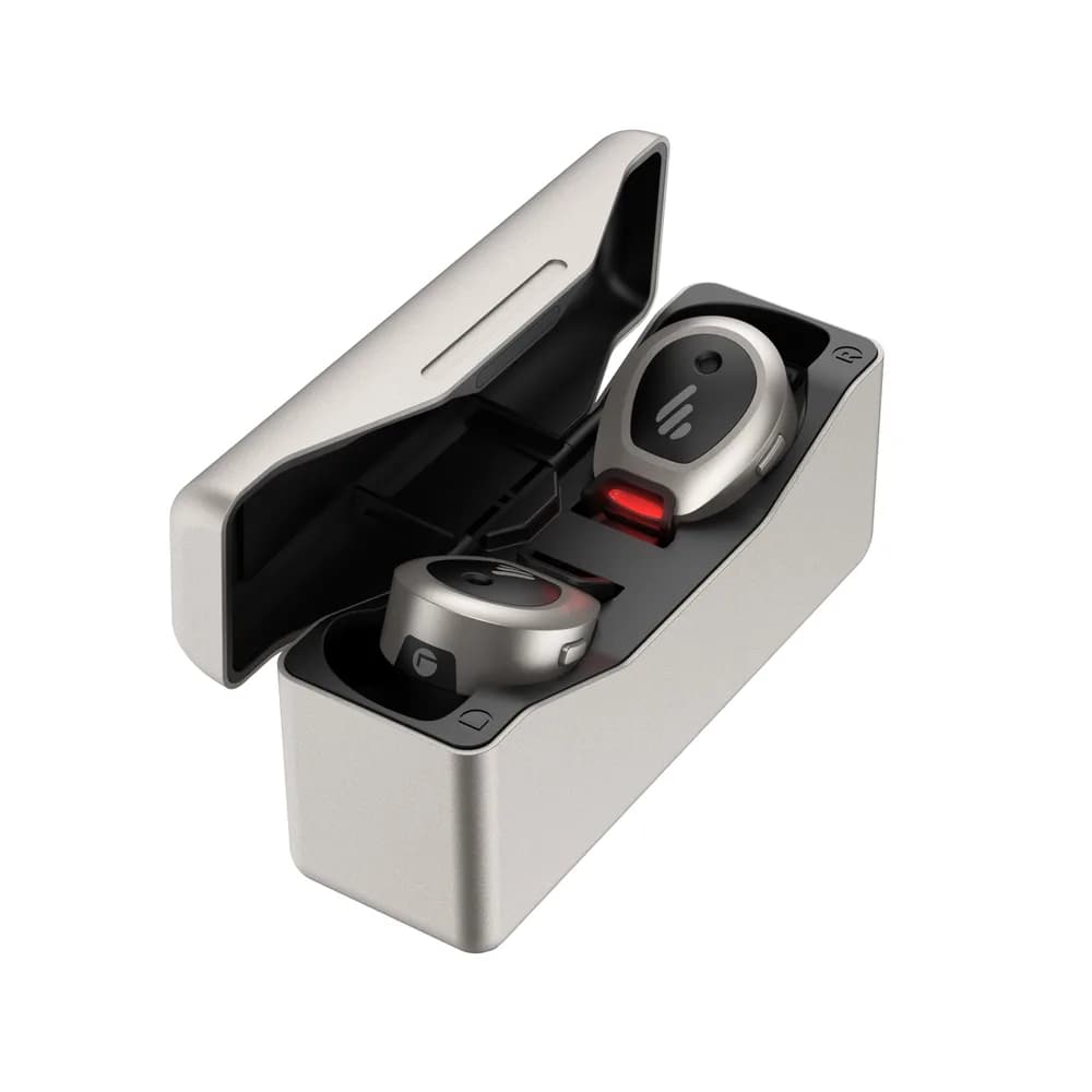 CASTI Edifier, wireless, intraauriculare - butoni, pt smartphone, microfon pe casca, conectare prin Bluetooth 5.0, gri, "TWSNB-MG"
