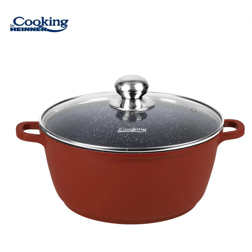 SEMIOALA ALUMINIU+CAPAC 26X12CM, 5.3 L, CALABRIA, COOKING BY HEINNER — miniatură