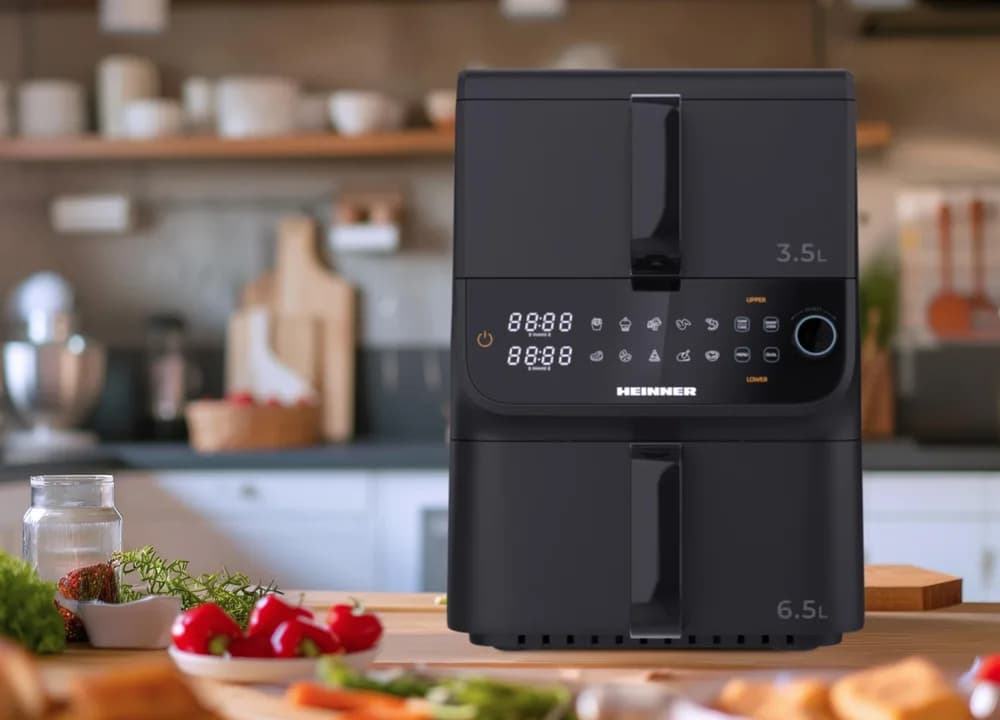 FRITEUZA DUBLA ETAJATA HEINNER InnovaCook HAF-C10DBS25BK — miniatură