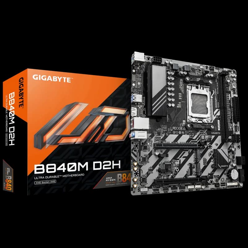 Placa de baza Gigabyte B840M D2H, Socket AM5, DDR5, Micro-ATX