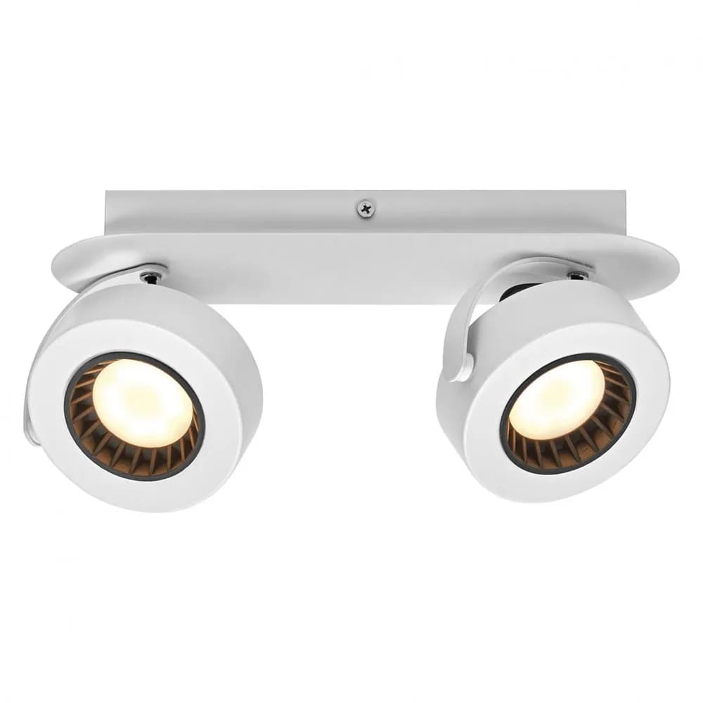 Spot LED dublu ajustabil Ledvance DECOR VENUS, 10.5W, 1000 lm, lumina calda (3000K), IP20, 300mm, Alb, clasa energetica F — miniatură