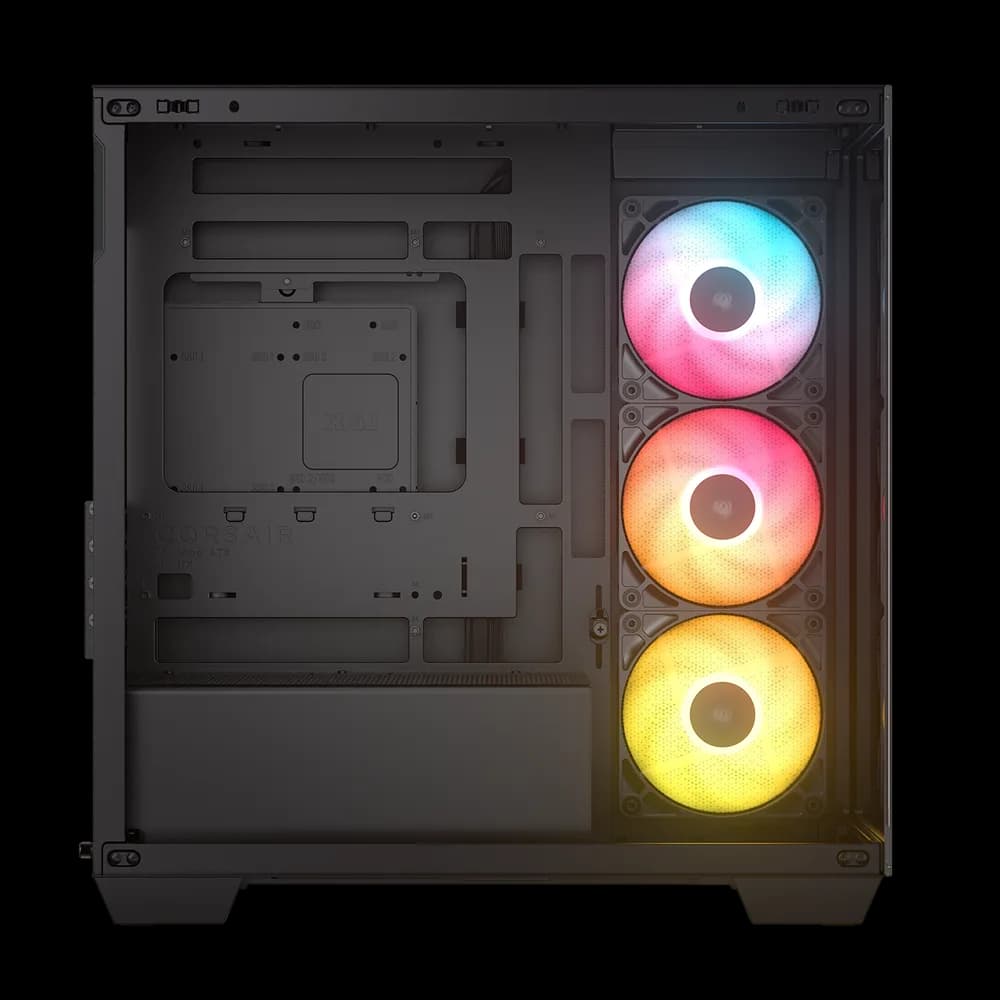 Carcasa Corsair 2800X RS-R ARGB, Micro-ATX, cu 3 ventilatoare incluse RS120-R ARGB, Negru "CC-9011347-WW" — miniatură